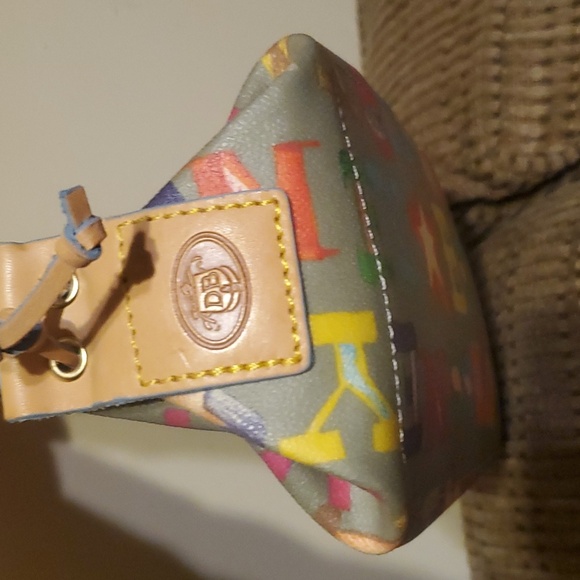 Dooney & Bourke RARE neon print mini bag with shoulder strap. EUC!!! - Picture 3 of 7